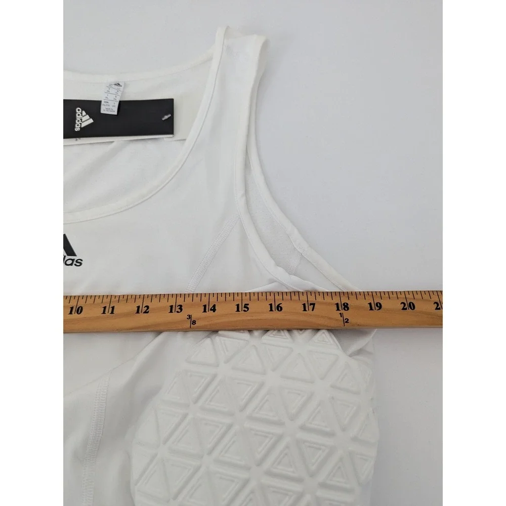 Adidas Padded Tank Top White‎ AEROREADY Men's 2XL Basketball Football
